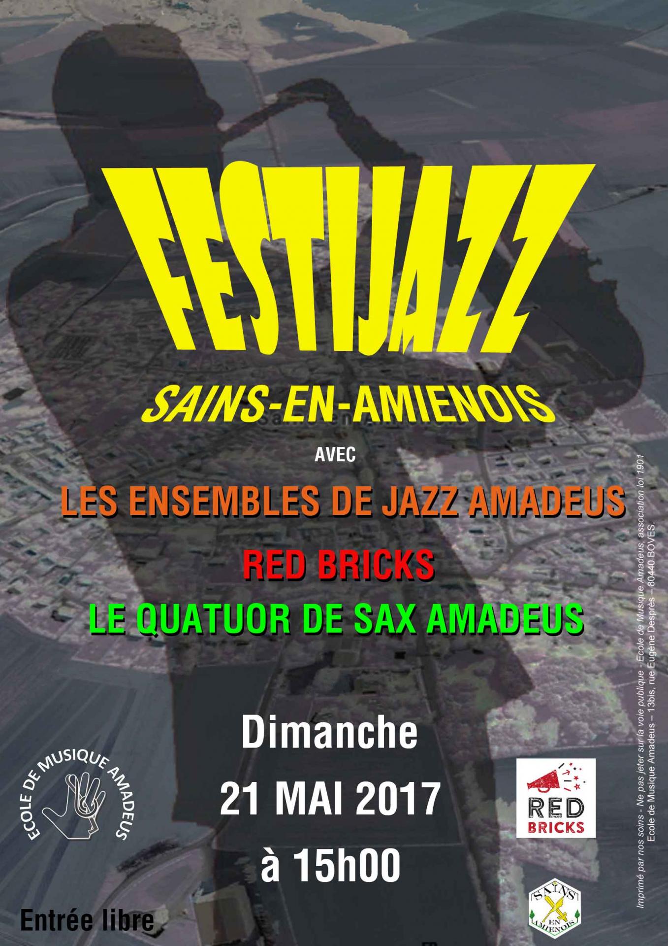 Affiche festi jazz sains